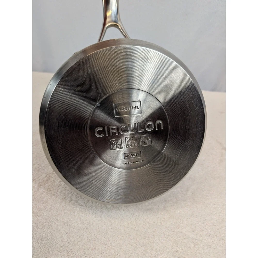 Circulon Stainless Steel‎ 1.5 Qt Saucepan Pot Induction Nonstick 1.4L NO LID